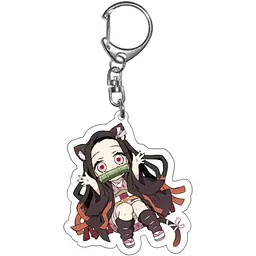 Брелок акриловий Клинок розсікаючий демонів Незуко Камадо Demon Slayer Nezuko Kamado 5 см