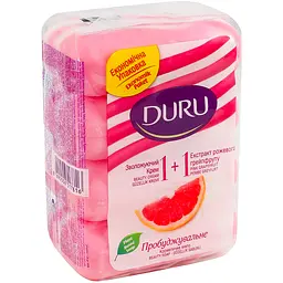 Мило Duru 1+1 Soft Sensations Грейпфрут зі зволожуючим кремом 4 шт. по 80 г - мініатюра 2