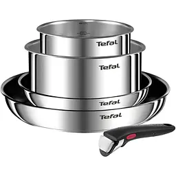 Набір посуду Tefal Ingenio Emotion 4 предмети сріблястий (L897S574)