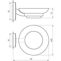 Мильниця Perfect Sanitary Appliances RM 1201 - мініатюра 2