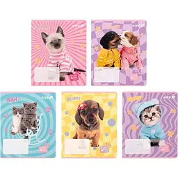 Набір зошитів Kite Studio Pets 12 аркушів в клітинку 25 шт. (SP25-232)