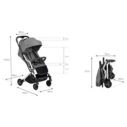Прогулянкова коляска Kidwell Mavero Silver/Black - мініатюра 10