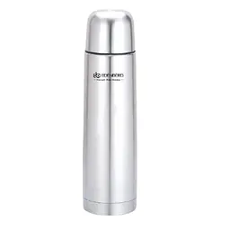 Термос Edenberg EB-3501 із пробкою клапаном у чохлі 350 мл Серебристий - мініатюра 2
