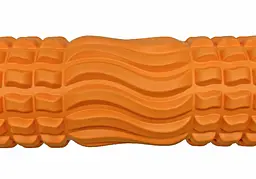 Масажний ролик EasyFit Wavyspines 33 см Помаранчевий - мініатюра 2