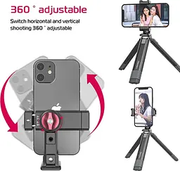 Тримач для смартфона Ulanzi ST-27 Metal Phone Tripod Mount Clip [80662] - мініатюра 9