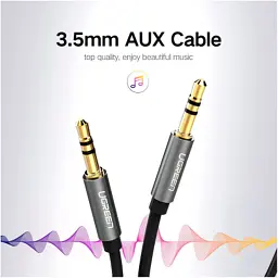 Кабель мультимедійний 3.5mm M to 3.5mm M 0.5m AV119 black Ugreen (10732) - мініатюра 4