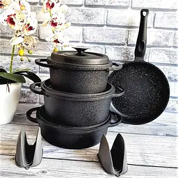 Набір посуду O.M.S. Collection 3050 Black 7 предметів - мініатюра 8