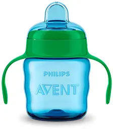 Чашка-непроливайка Philips Avent з м'яким носиком, 6+ міс, блакитний, 200 мл (SCF551/05)