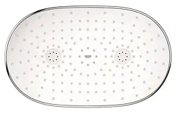 Верхній душ з душовим кронштейном 450 мм, 1 режим струменя Grohe Rainshower 360 Mono 26450LS0, Хром - мініатюра 2