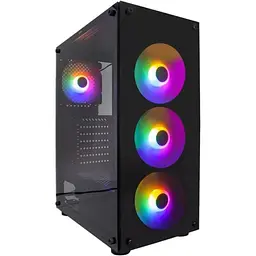 Корпус 1stPlayer V3-B-BK-4F1 Black [149293]