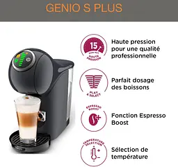 Кавоварка капсульна Dolce Gusto Genio S Plus 0.8л темно-сірий Krups teh0026162 - мініатюра 3