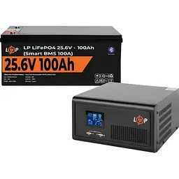 Джерело безперебійного живлення [ДБЖ] LogicPower LPE-B-PSW-2300VA + LiFePO4 батарея 25.6V - 100Ah Smart BMS BT [20487] [110275]