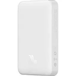 Зовнішній акумулятор Baseus Magnetic Mini Wireless Fast Charge Power Bank 10000mAh 20W White [PPCX030002] [94806] - мініатюра 2