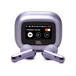 Навушники бездротові JBL Live Flex 3 (JBLLIVEFLEX3PUR) кейс з дисплеєм фіолетові - мініатюра 2