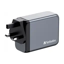 Зарядний пристрій Verbatim GaN 200 W 4 ports (2xUSB-C-100 W,USB-C-65 W /USB-A -3.0) (32204) - мініатюра 5