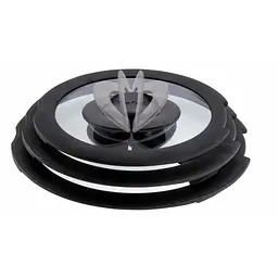 Кришка для посуду Tefal Ingenio 28см, скло, силікон, прозоро-чорний (L9846753) - мініатюра 2