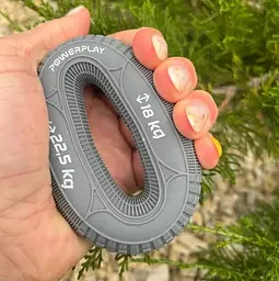 Еспандер кистьовий силіконовий PowerPlay PP-4330 Hand Grip Loops Medium 18-22,5-36 кг Сірий (PP_4330_Grey_(18-22.5kg)) - мініатюра 5