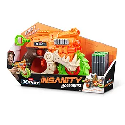 Швидкострільний бластер Zuru X-Shot Insanity Horrorfire Reaper-x 8 патронів (36730) - мініатюра 2