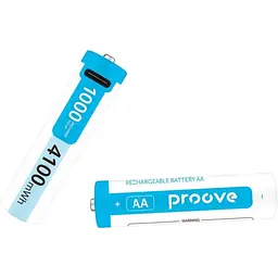 Акумуляторні батарейки Proove Type-C Compact Energy Pro АА 4100mAh 2шт White (RBCE40702002) [138929] - мініатюра 2