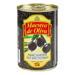 Уцінка. Маслини Maestro de Oliva чорні без кісточки 280 г (439060)