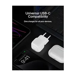 Зарядний пристрій Belkin USB-C PD20W PPS white (WCA009KQWH) - мініатюра 10