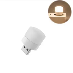 Портативна USB світлодіодна лампа-нічник із теплим (3000К) світлом, працює від Power Bank, та ін. ґаджетів 5В - мініатюра 2