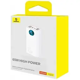 Портативна батарея Baseus Amblight 26800mAh 65W OE (P10022402223-00) білий - мініатюра 2