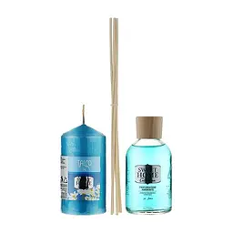 Подарунковий набір Sweet Home: Аромадифузор Тальк, 100 мл + свічка, 135 г - мініатюра 2