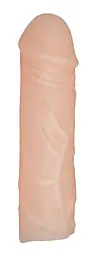 Насадка на пеніс Nature Skin Penis Sleeve 15.5 см тілесний - мініатюра 3
