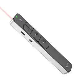 Лазерна указка HOCO GM202 Smart PPT page turning pen Сріблястий