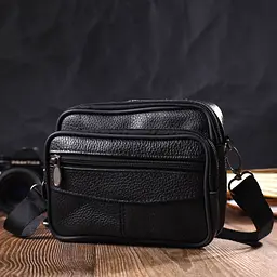 Чоловіча шкіряна сумка Vintage 16х12,5х4 см sum0022669 - мініатюра 7