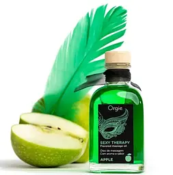 Їстівна олія для масажу поцілунками Orgie Sexy Therapy Kissable Apple, 100 мл (зелене яблуко)