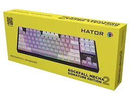 Клавіатура ігрова механічна Hator HTK520BLW Rockfall 2 Mecha Signature Edition - мініатюра 7