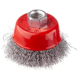 Корщітка Intertool для болгарки УШМ дротяна щітка чашкова 65 мм рифлена BT-1065