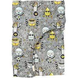 Простирадло Cosas на резинці 80х160 robots, сірий (RobotsMinionsGrey_80x160x20)