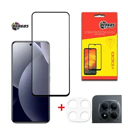 Скло захисне Dengos Xiaomi Redmi Note 15 Pro 5G + camera protection Black (DG-TGSCP-13) - мініатюра 1