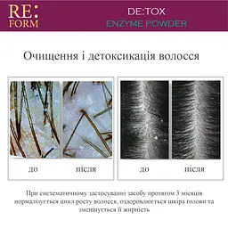 Ензимна пудра для шкіри голови Re:form De:Tox, очищення і детоксикація волосся, 80 г - мініатюра 6