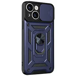 Чохол Ummi Camshield Serge Ring для Apple iPhone 14 (6.1) Синій / Navy