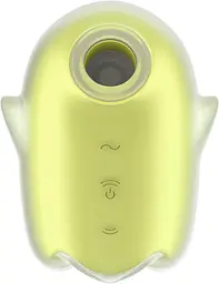 Вакуумний кліторальний стимулятор з вібрацією Satisfyer Glowing Ghost жовтий - мініатюра 5