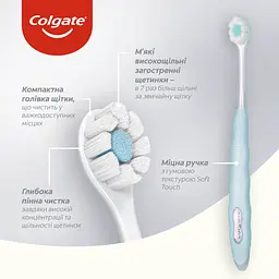 Зубна щітка Colgate 3D Density голуба - мініатюра 2
