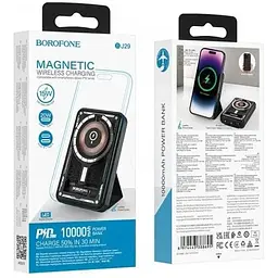 Портативний акумулятор Borofone BJ29 Discovery Edition PD20W 10000mAh чорний 6974443388695 - мініатюра 2