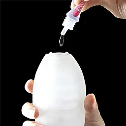 Мастурбатор яйце Lovetoy Giant Egg Grind Ripples Edition прозорий - мініатюра 8