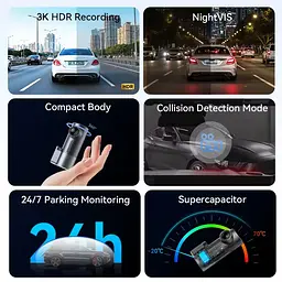 Відеореєстратор DDPAI Dashcam Mini Pro 3K - мініатюра 3