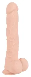 Фалоімітатор Nature Skin Large Bendable 29.5 см тілесний - мініатюра 3