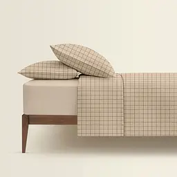 Комплект постільної білизни Cosas двоспальний BEIGE GEOMETRY 180 x 220 см (CellAshbeige_12Magnolia_180) - мініатюра 2