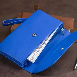 Жіночий шкіряний гаманець-клатч ST Leather 9х9,5х2,5 см acs0015828 - мініатюра 8
