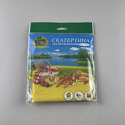 Скатертина одноразова Жовта 105x200 см 1 штука для сервірування, пікніка та свят