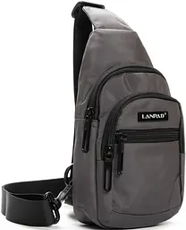 Сумка чоловіча через плече Lanpad Сіра
