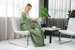 Плед Ardesto Flannel 160х200 см 100% поліестер зелений pbe0050438 - мініатюра 7