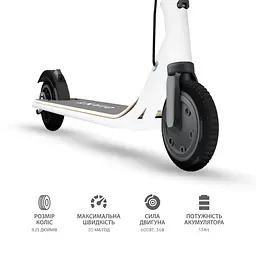 Електросамокат GIANT U9 PRO 600W 13Ah 9.25 дюймів, чорний ( з посиленим акумулятором) - мініатюра 10